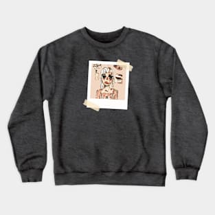 Abstract Girl Polaroid Crewneck Sweatshirt